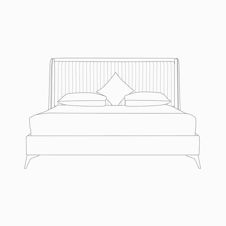 Evelyn Bed with Side Tables