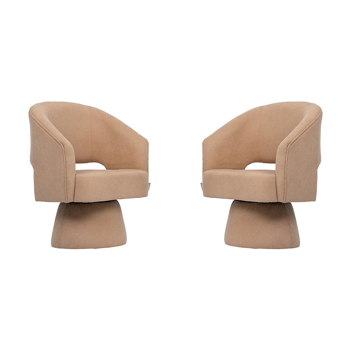 Zenon Accent Chair Set (Revolving)