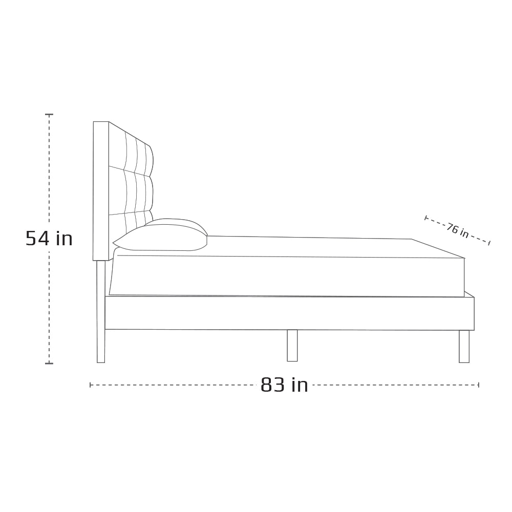 Alfred Bed with Side Tables