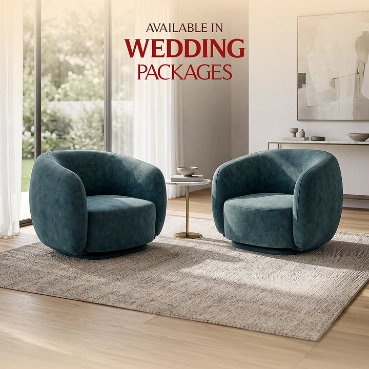 Bella Accent Chair Set (Revolving)