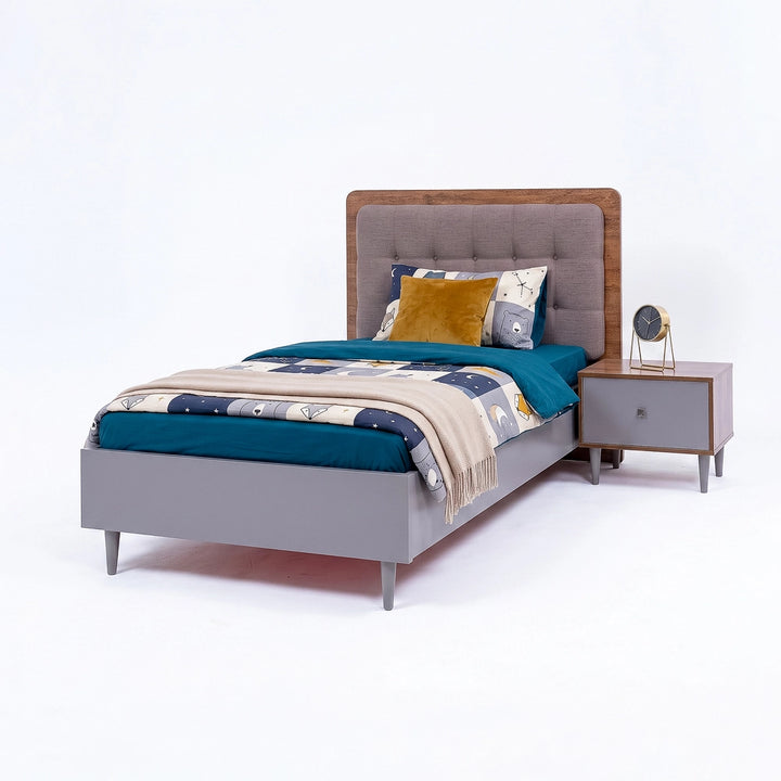 Burak Single Bed with Side Table