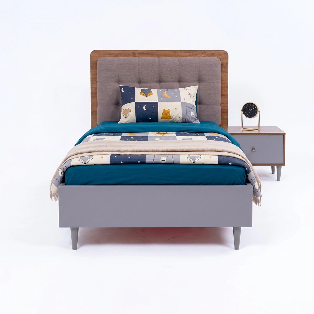 Burak Single Bed with Side Table
