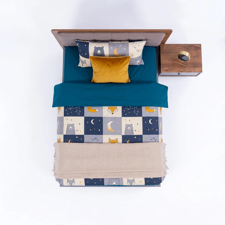 Burak Single Bed with Side Table