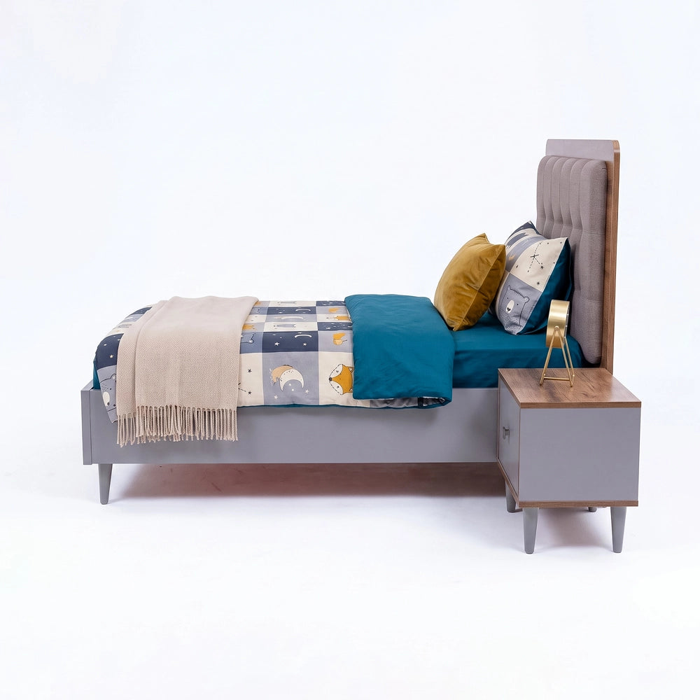 Burak Single Bed with Side Table