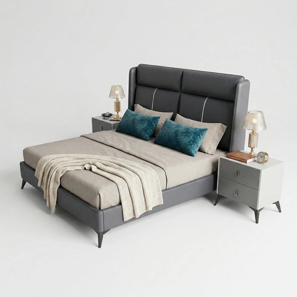 Carter Double Bed with Side Tables