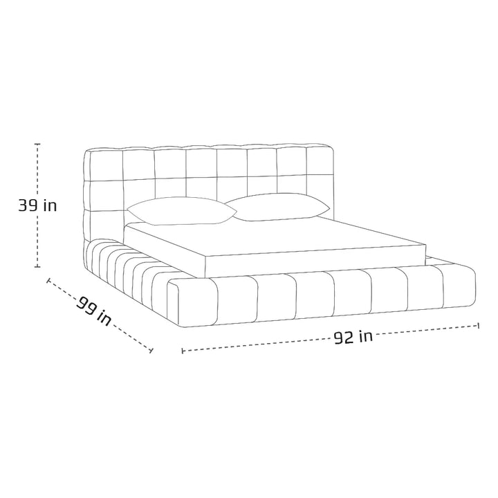 Cubix Bed with Side Tables