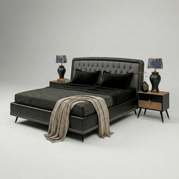 Emir Bed with Side Tables