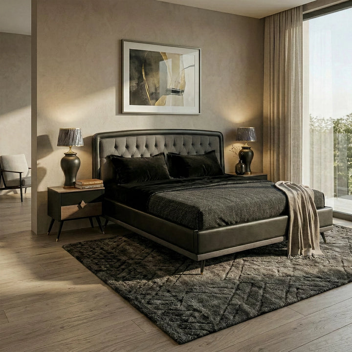 Emir Bed with Side Tables