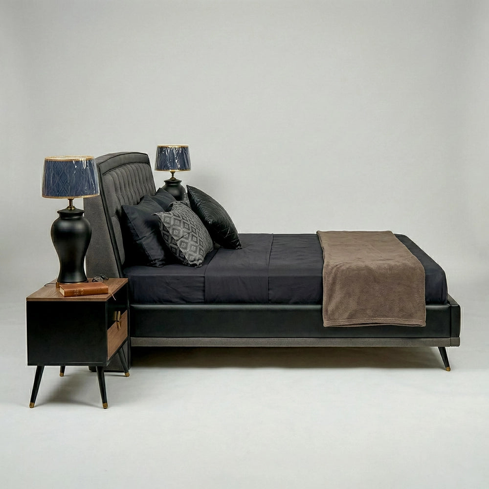 Emir Bed with Side Tables