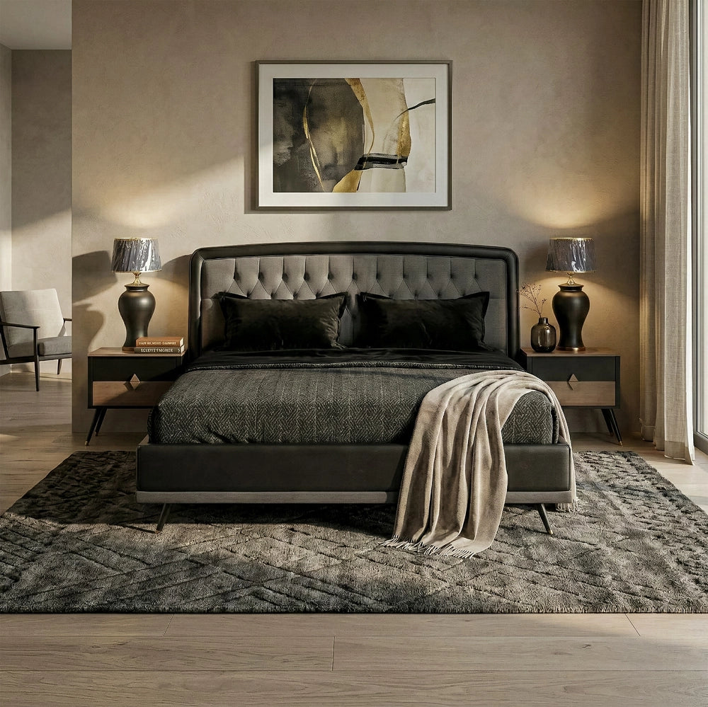 Emir Bed with Side Tables