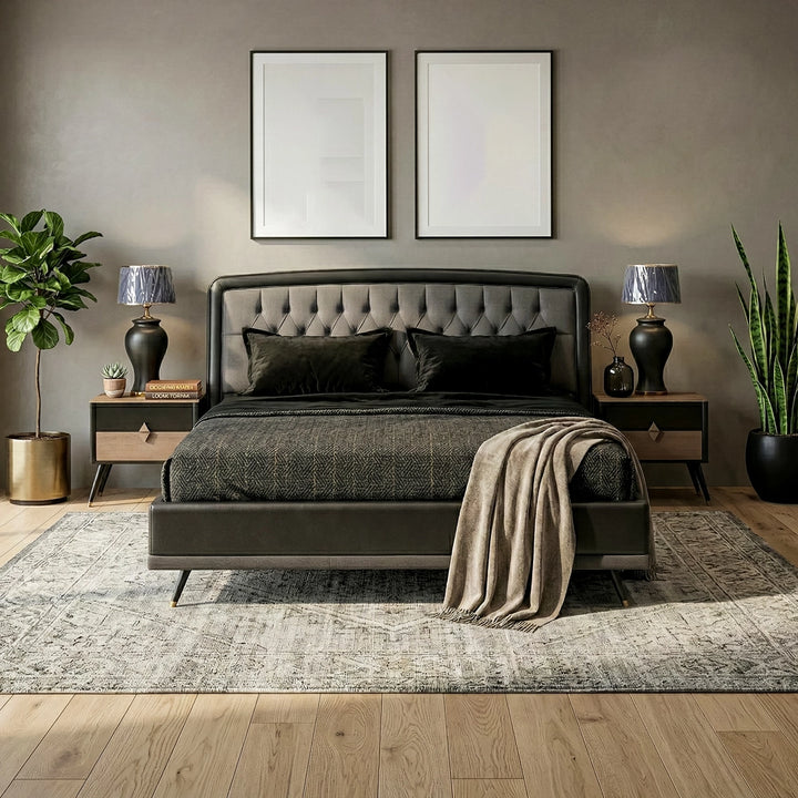 Emir Bed with Side Tables