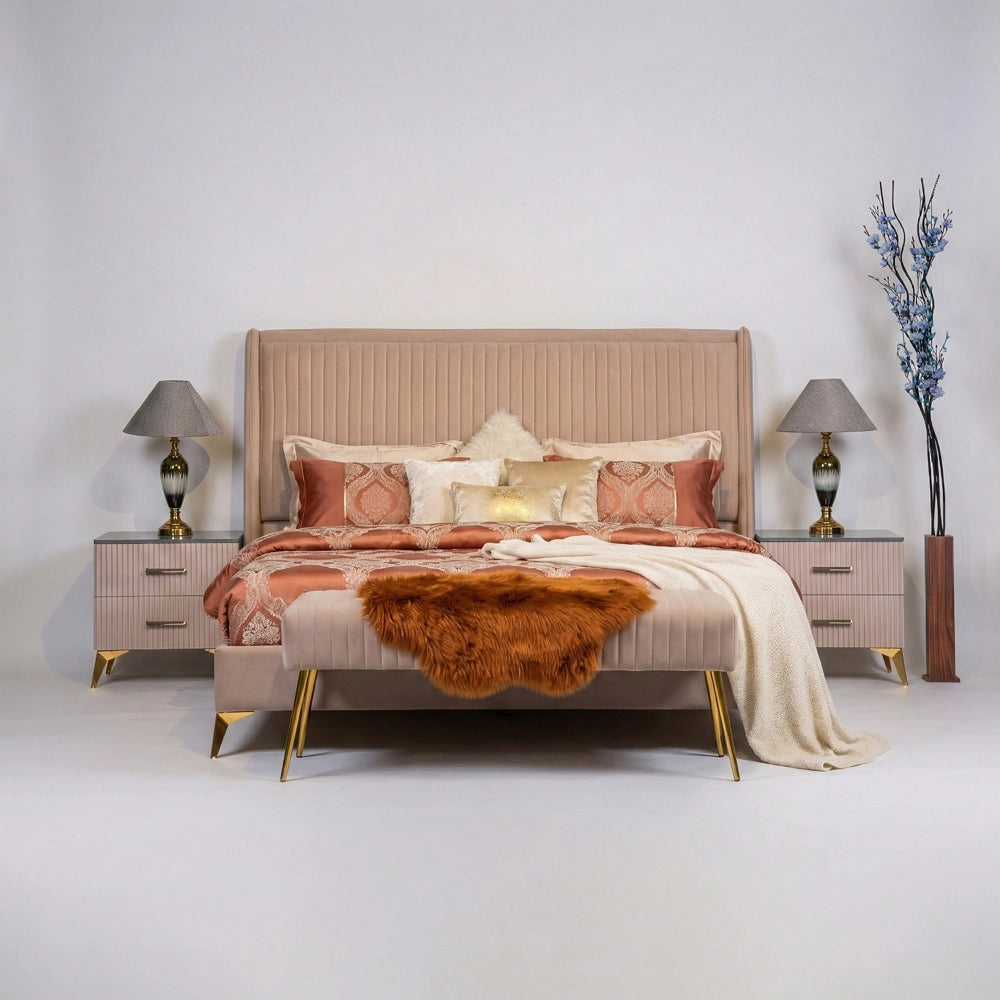 Evelyn Bed with Side Tables