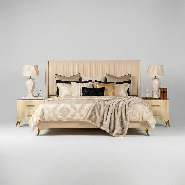 Evelyn Bed with Side Tables
