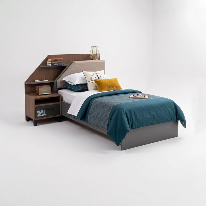 Harper Single Bed with Side Table