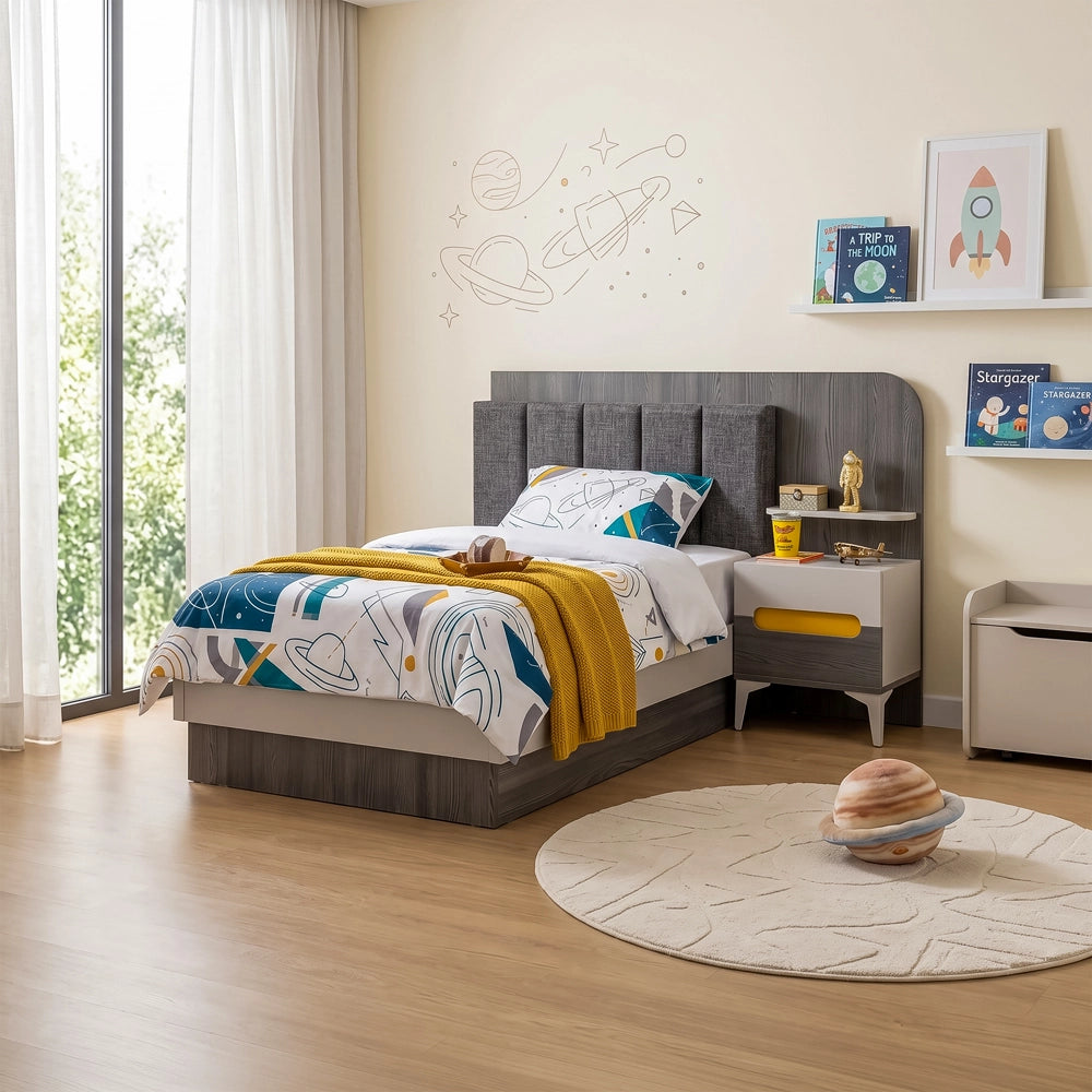 Hazel Single Bed with Side Table
