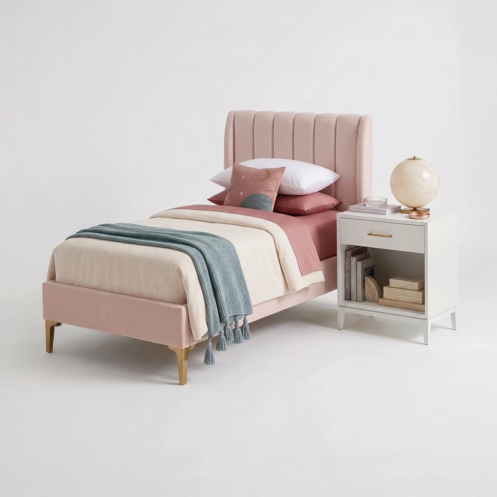 Heather Single Bed with Side Table