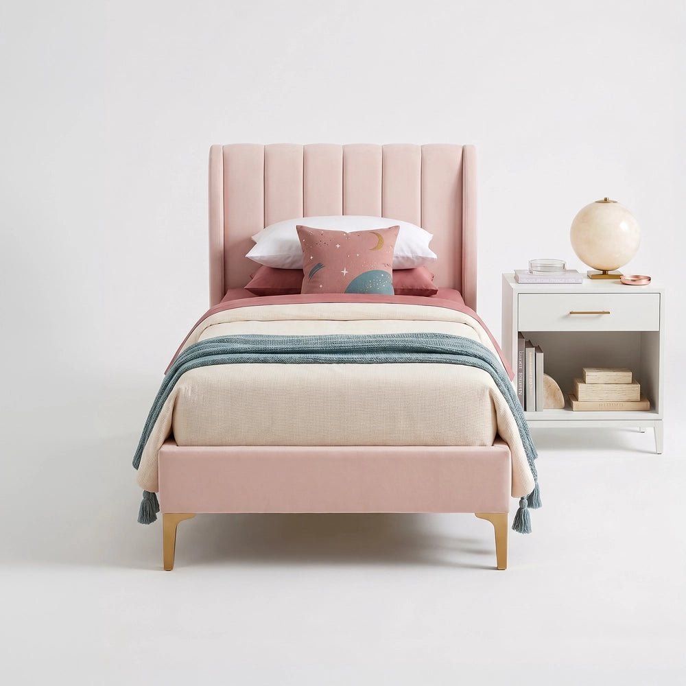Heather Single Bed with Side Table