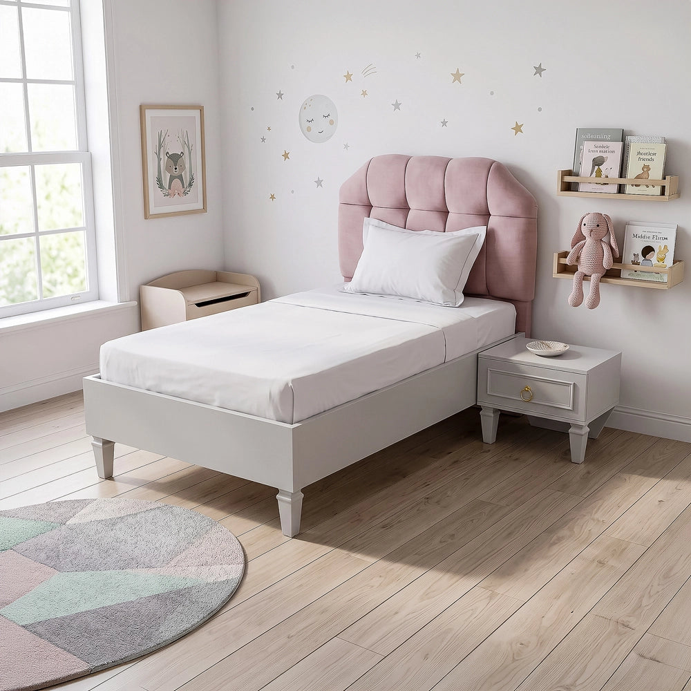 Lily Single Bed with Side Table