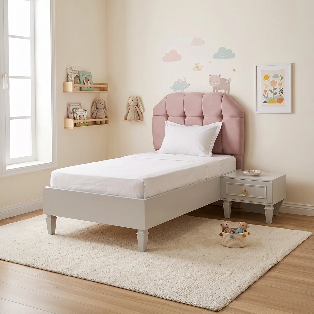 Lily Single Bed with Side Table