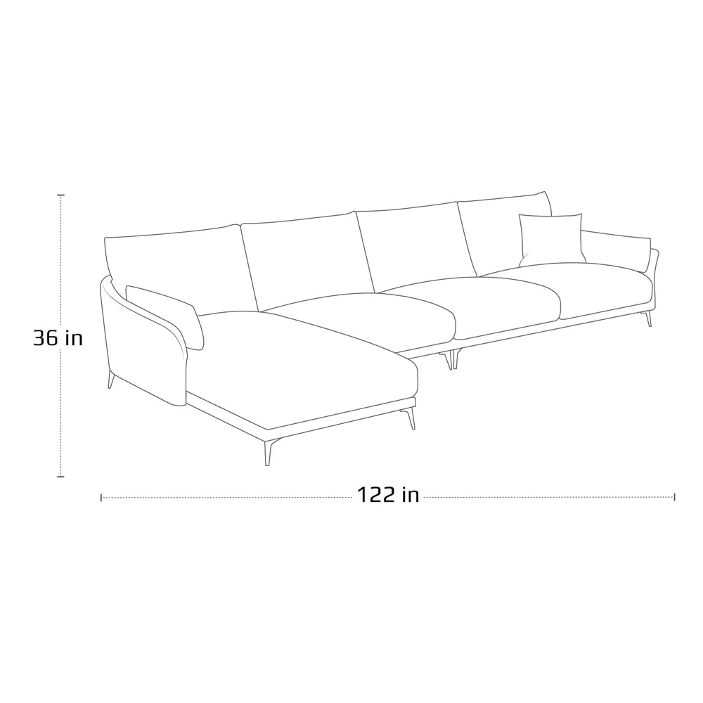 Martino L-Shaped Sofa