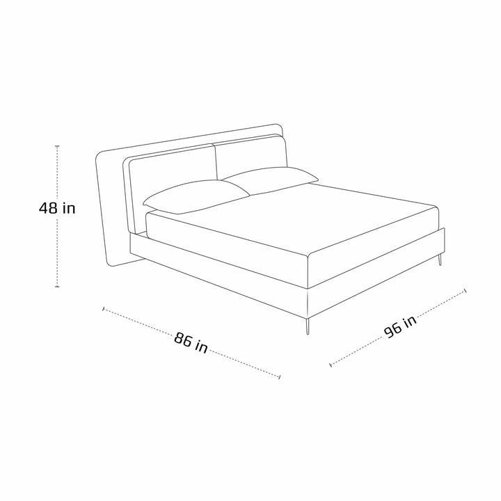 Miles Bed with Side Tables