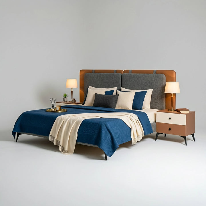 Miles Bed with Side Tables
