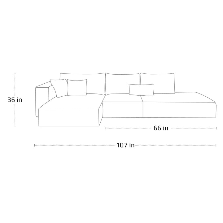 Whitely L-Shaped Sofa