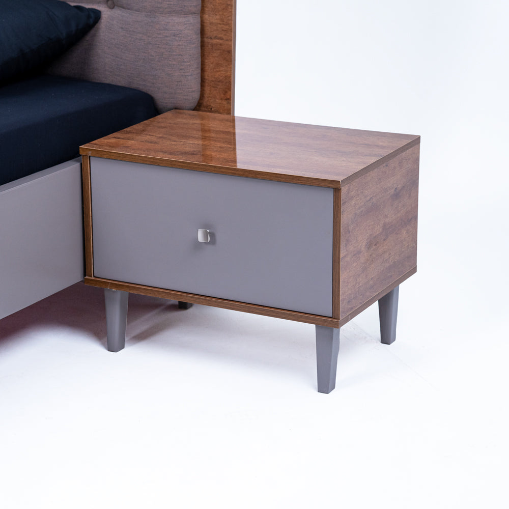 Burak Single Bed with Side Table