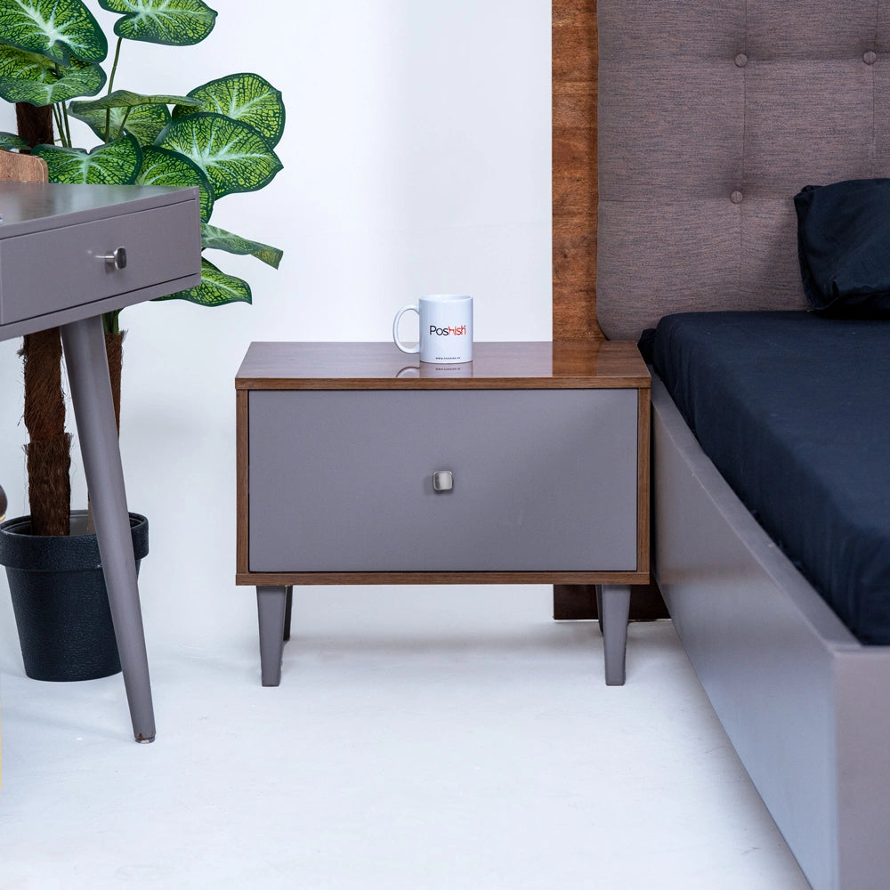 Burak Single Bed with Side Table